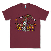 Burgundy Witch Please Classic Tee - CowhideDigitalArt