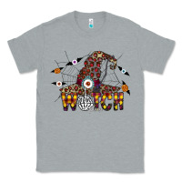Heather Grey Witch Please Classic Tee - CowhideDigitalArt