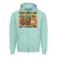 Seafoam too bad i don't care Zipper Hoodie - JahusDesignShop