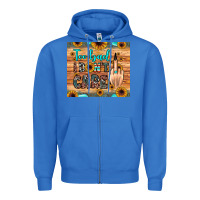 True Royal too bad i don't care Zipper Hoodie - JahusDesignShop