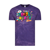 Cloud Purple school nurse Vintage Tee - Zillion Design Studio