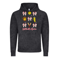 Vintage Black softball coquette bow Vintage Hoodie - JahusDesignShop