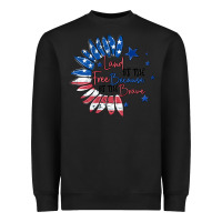 Black land of the free because of the brave Heavyweight Sweatshirt - MaliasSmallBusiness