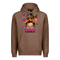 Chestnut preschool teacher life  messy bun Premium Hoodie - NancyCooperArtShop