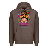 Coffee preschool teacher life  messy bun Premium Hoodie - NancyCooperArtShop