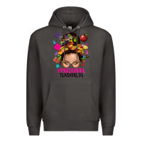 Smoke preschool teacher life  messy bun Premium Hoodie - NancyCooperArtShop