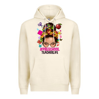 Tofu preschool teacher life  messy bun Premium Hoodie - NancyCooperArtShop