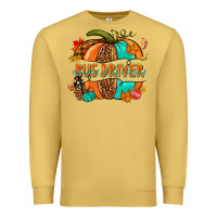 Antique Gold bus driver pumpkin Premium Sweatshirt - NancyCooperArtShop