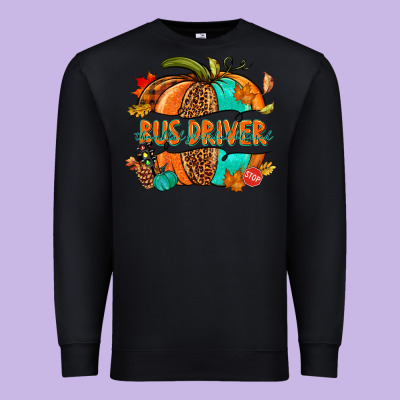 Bus Driver Pumpkin Premium Sweatshirt Designed By Nancycooperartshop