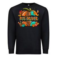 Black bus driver pumpkin Premium Sweatshirt - NancyCooperArtShop