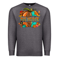Charcoal Heather bus driver pumpkin Premium Sweatshirt - NancyCooperArtShop