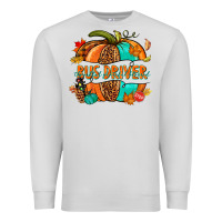 Dove Grey bus driver pumpkin Premium Sweatshirt - NancyCooperArtShop