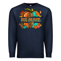 Navy bus driver pumpkin Premium Sweatshirt - NancyCooperArtShop
