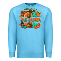 Ocean Blue bus driver pumpkin Premium Sweatshirt - NancyCooperArtShop