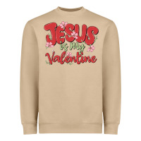 Mushroom jesus is my valentine Heavyweight Sweatshirt - MaliasSmallBusiness