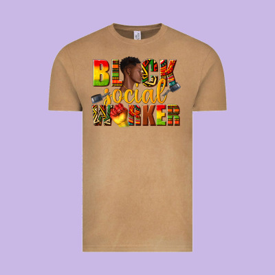 Vintage Tee black social worker
