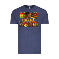 Vintage Denim black social worker Vintage Tee - texasbilliewilder