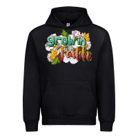 Black Grow In Faith Urban Hoodie - LillyAllenDesigns