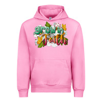 Fuchsia Pink Grow In Faith Urban Hoodie - LillyAllenDesigns