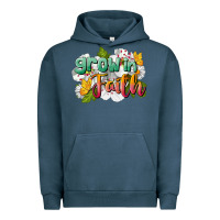 Pigment Midnight Navy Grow In Faith Urban Hoodie - LillyAllenDesigns