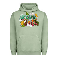 Pigment Oil Green Grow In Faith Urban Hoodie - LillyAllenDesigns