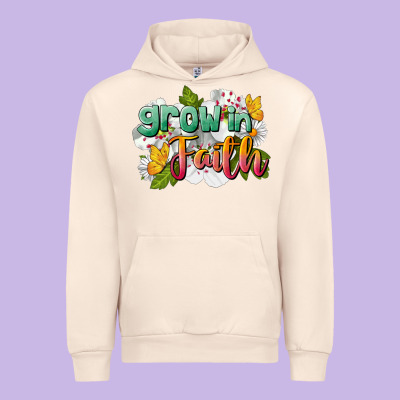 Grow In Faith Urban Hoodie Designed By Lillyallendesigns