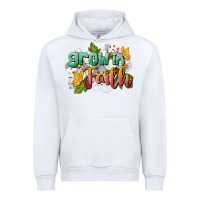 White Grow In Faith Urban Hoodie - LillyAllenDesigns