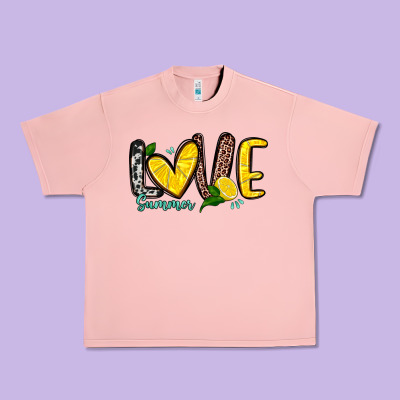 Love Summer Lemon Urban Heavy Tee Designed By Zillion Design Studio