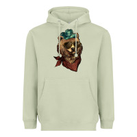 Matcha bear cowboy Heavyweight Hoodie - NancyCooperArtShop