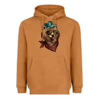 Meerkat bear cowboy Heavyweight Hoodie - NancyCooperArtShop