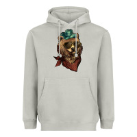 Moon Dust bear cowboy Heavyweight Hoodie - NancyCooperArtShop