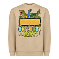 Mushroom customized dinosaur birthday boy Heavyweight Sweatshirt - MaliasSmallBusiness