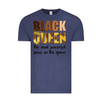 Vintage Denim black queen the most powerful piece in the game Vintage Tee - texasbilliewilder