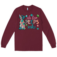 Burgundy Oh for peeps shake Long Sleeve Tee - Neo Western