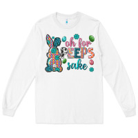 White Oh for peeps shake Long Sleeve Tee - Neo Western