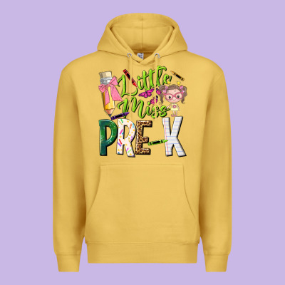 Little Miss Pre K Premium Hoodie Designed By Nancycooperartshop
