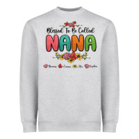 Heather Grey blessed to be called nana Heavyweight Sweatshirt - MaliasSmallBusiness