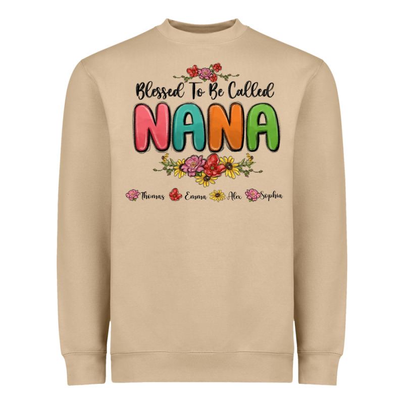 Blessed To Be Called Nana Heavyweight Sweatshirt by MaliasSmallBusiness | Teevron