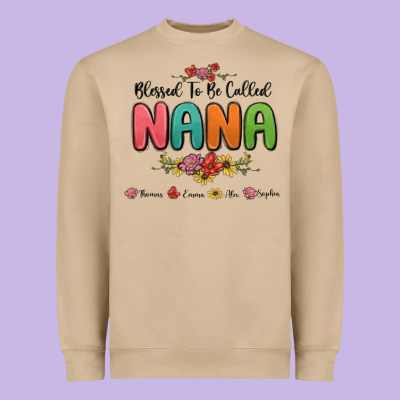 Heavyweight Sweatshirt blessed to be called nana