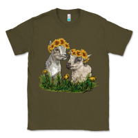 Army Green baby goats Classic Tee - RanaPortraitStore