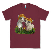 Burgundy baby goats Classic Tee - RanaPortraitStore