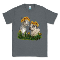 Charcoal Heather baby goats Classic Tee - RanaPortraitStore