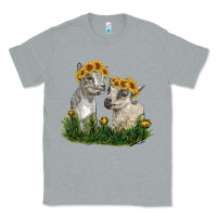 Heather Grey baby goats Classic Tee - RanaPortraitStore