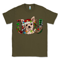 Army Green christmas chihuahua joy Classic Tee - BarkalooDesign