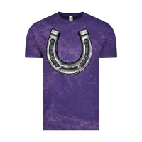Cloud Purple horseshoe Vintage Tee - BarkalooDesign