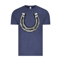 Vintage Denim horseshoe Vintage Tee - BarkalooDesign