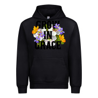 Black Grow In Grace Urban Hoodie - LillyAllenDesigns