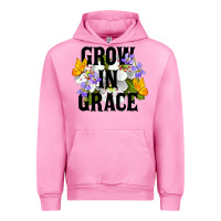Fuchsia Pink Grow In Grace Urban Hoodie - LillyAllenDesigns