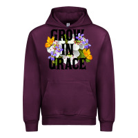 Mauve Wine Grow In Grace Urban Hoodie - LillyAllenDesigns