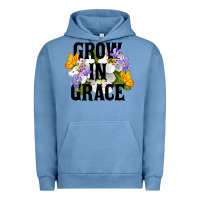 Pigment Pebble Blue Grow In Grace Urban Hoodie - LillyAllenDesigns